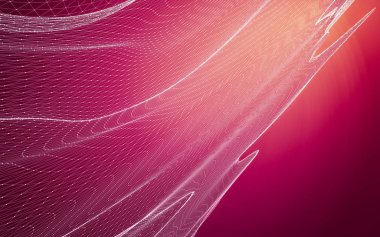 Çokgen alanı düşük Poli koyu arka plan, 3d render