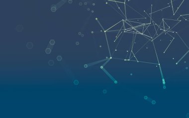 Çokgen alanı düşük Poli koyu arka plan, 3d render