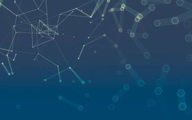 Çokgen alanı düşük Poli koyu arka plan, 3d render