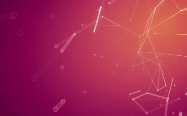 Çokgen alanı düşük Poli koyu arka plan, 3d render