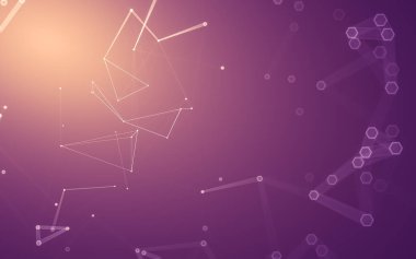 Çokgen alanı düşük Poli koyu arka plan, 3d render