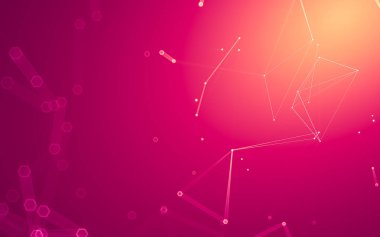 Çokgen alanı düşük Poli koyu arka plan, 3d render