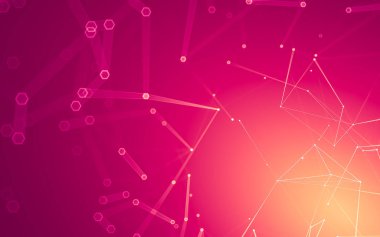 Çokgen alanı düşük Poli koyu arka plan, 3d render