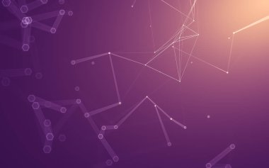 Çokgen alanı düşük Poli koyu arka plan, 3d render