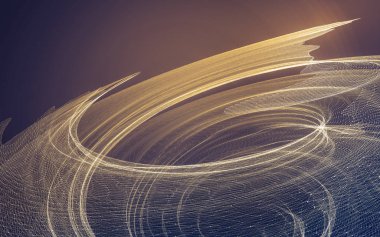 Çokgen alanı düşük Poli koyu arka plan, 3d render