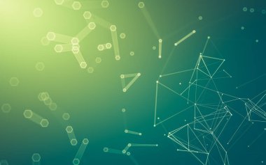 Çokgen alanı düşük Poli koyu arka plan, 3d render