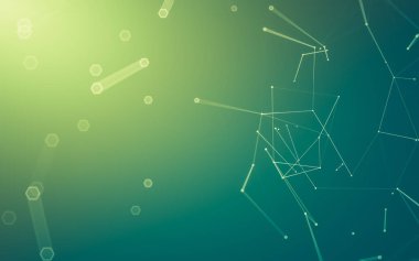 Çokgen alanı düşük Poli koyu arka plan, 3d render