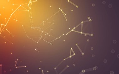 Çokgen alanı düşük Poli koyu arka plan, 3d render