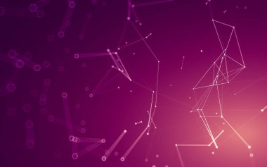 Çokgen alanı düşük Poli koyu arka plan, 3d render