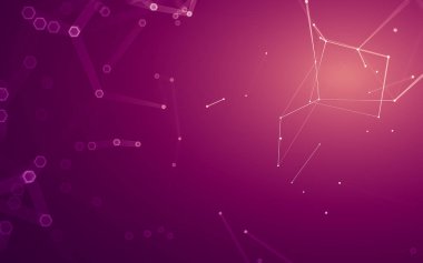 Çokgen alanı düşük Poli koyu arka plan, 3d render