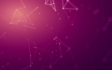 Çokgen alanı düşük Poli koyu arka plan, 3d render