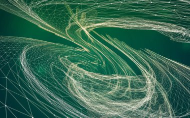 Çokgen alanı düşük Poli koyu arka plan, 3d render