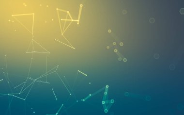 Çokgen alanı düşük Poli koyu arka plan, 3d render