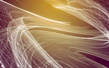 Çokgen alanı düşük Poli koyu arka plan, 3d render