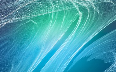 Çokgen alanı düşük Poli koyu arka plan, 3d render