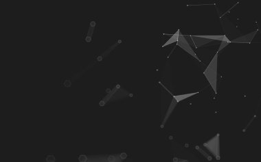 Çokgen alanı düşük Poli koyu arka plan, 3d render