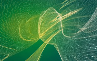 Çokgen alanı düşük Poli koyu arka plan, 3d render