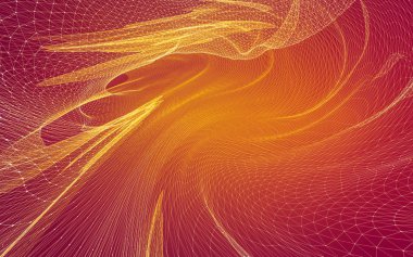 Çokgen alanı düşük Poli koyu arka plan, 3d render