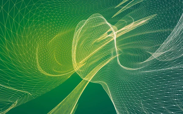 Çokgen alanı düşük Poli koyu arka plan, 3d render