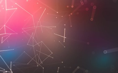 Çokgen alanı düşük Poli koyu arka plan, 3d render