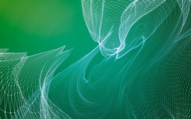 Çokgen alanı düşük Poli koyu arka plan, 3d render