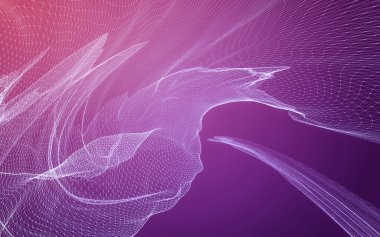 Çokgen alanı düşük Poli koyu arka plan, 3d render