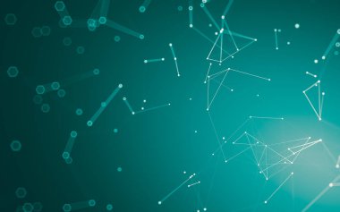 Çokgen alanı düşük Poli koyu arka plan, 3d render