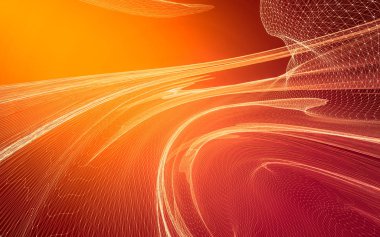 Çokgen alanı düşük Poli koyu arka plan, 3d render