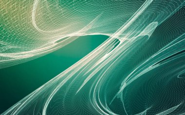 Çokgen alanı düşük Poli koyu arka plan, 3d render