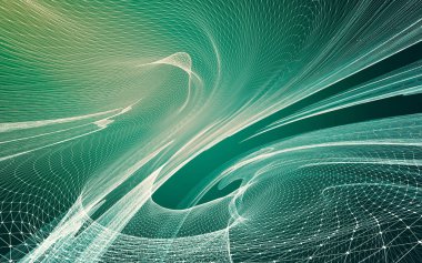 Çokgen alanı düşük Poli koyu arka plan, 3d render