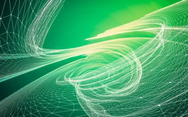 Çokgen alanı düşük Poli koyu arka plan, 3d render