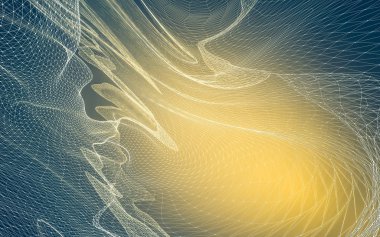 Çokgen alanı düşük Poli koyu arka plan, 3d render