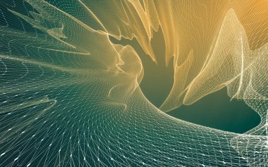 Çokgen alanı düşük Poli koyu arka plan, 3d render