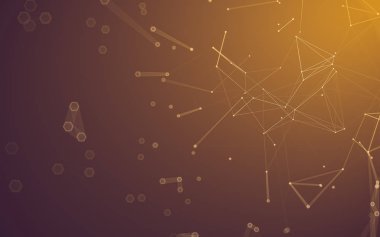 Çokgen alanı düşük Poli koyu arka plan, 3d render