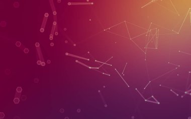 Çokgen alanı düşük Poli koyu arka plan, 3d render