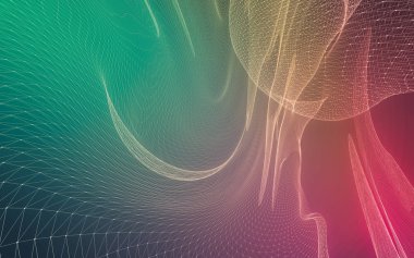 Çokgen alanı düşük Poli koyu arka plan, 3d render