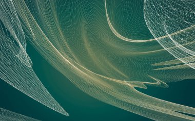 Çokgen alanı düşük Poli koyu arka plan, 3d render