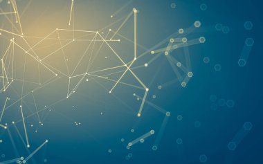 Çokgen alanı düşük Poli koyu arka plan, 3d render