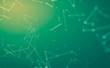 Çokgen alanı düşük Poli koyu arka plan, 3d render