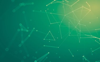 Çokgen alanı düşük Poli koyu arka plan, 3d render