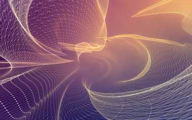 Çokgen alanı düşük Poli koyu arka plan, 3d render