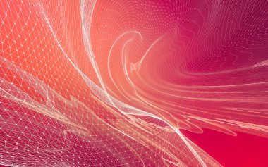 Çokgen alanı düşük Poli koyu arka plan, 3d render