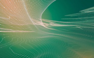 Çokgen alanı düşük Poli koyu arka plan, 3d render