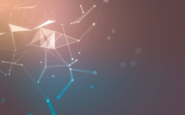 Çokgen alanı düşük Poli koyu arka plan, 3d render