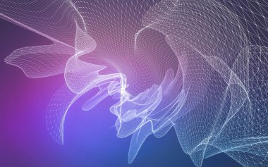 Çokgen alanı düşük Poli koyu arka plan, 3d render