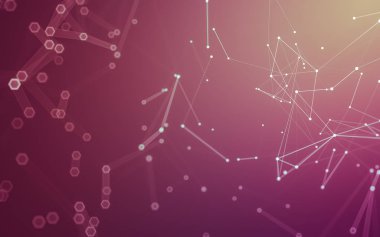 Çokgen alanı düşük Poli koyu arka plan, 3d render