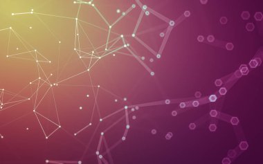 Çokgen alanı düşük Poli koyu arka plan, 3d render