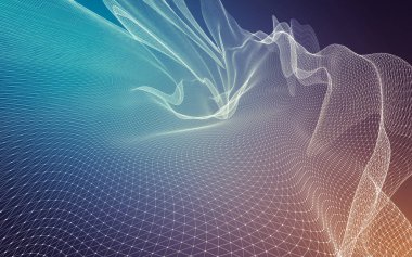 Çokgen alanı düşük Poli koyu arka plan, 3d render