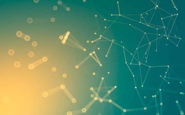 Çokgen alanı düşük Poli koyu arka plan, 3d render