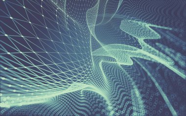 Çokgen alanı düşük Poli koyu arka plan, 3d render